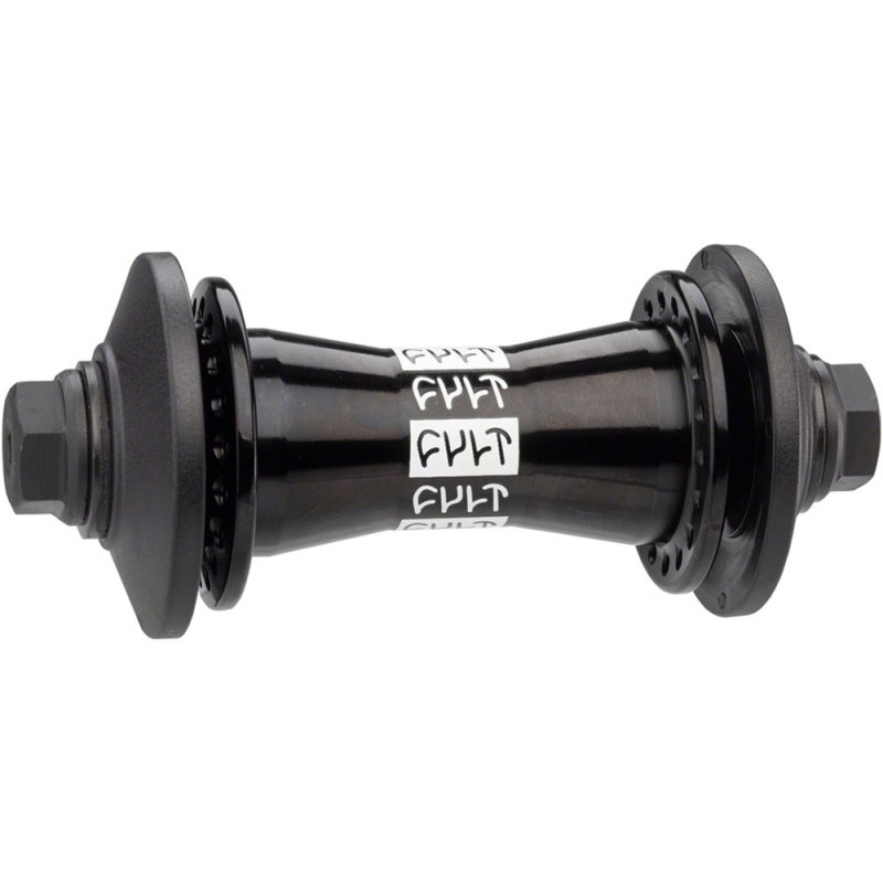 CULT Crew Front Hub, Black (with guards)